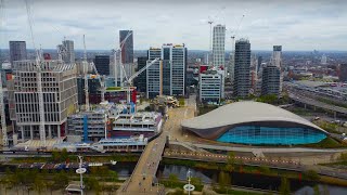 [4K] London Drone Flight | Stratford Skyscrapers