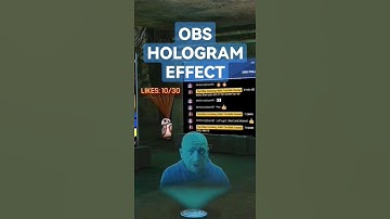 LIVE stream Hologram Effect with OBS #obs #youtube #sfx #shorts #obsstudio