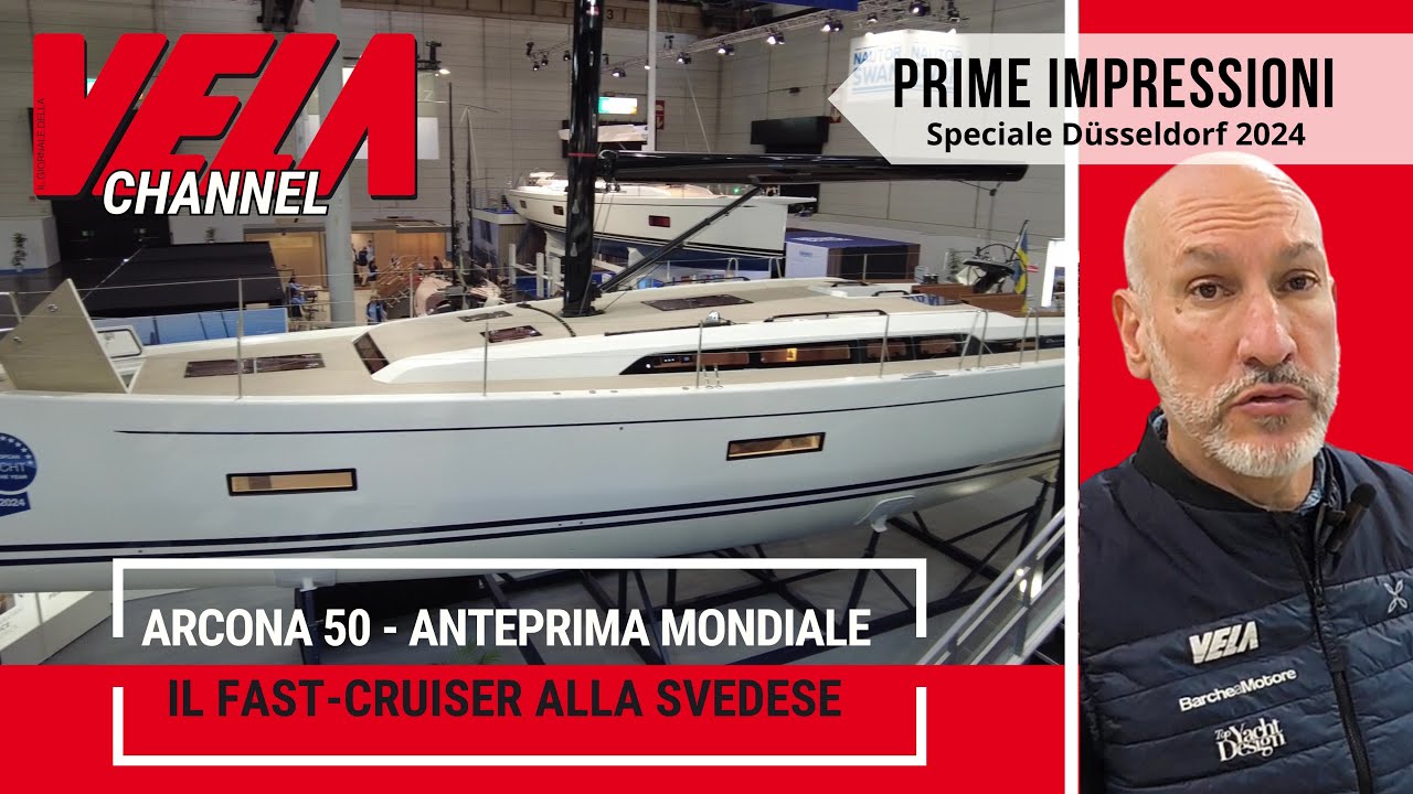 ⁣Arcona 50 - Anteprima Mondiale dal Boot di Düsseldorf, un cruiser-racer firmato da Jeppesen-Pons