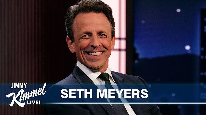 Seth Meyers on Being a Guest on Other Talk Shows, On Camera Fears & His Kids Cursing