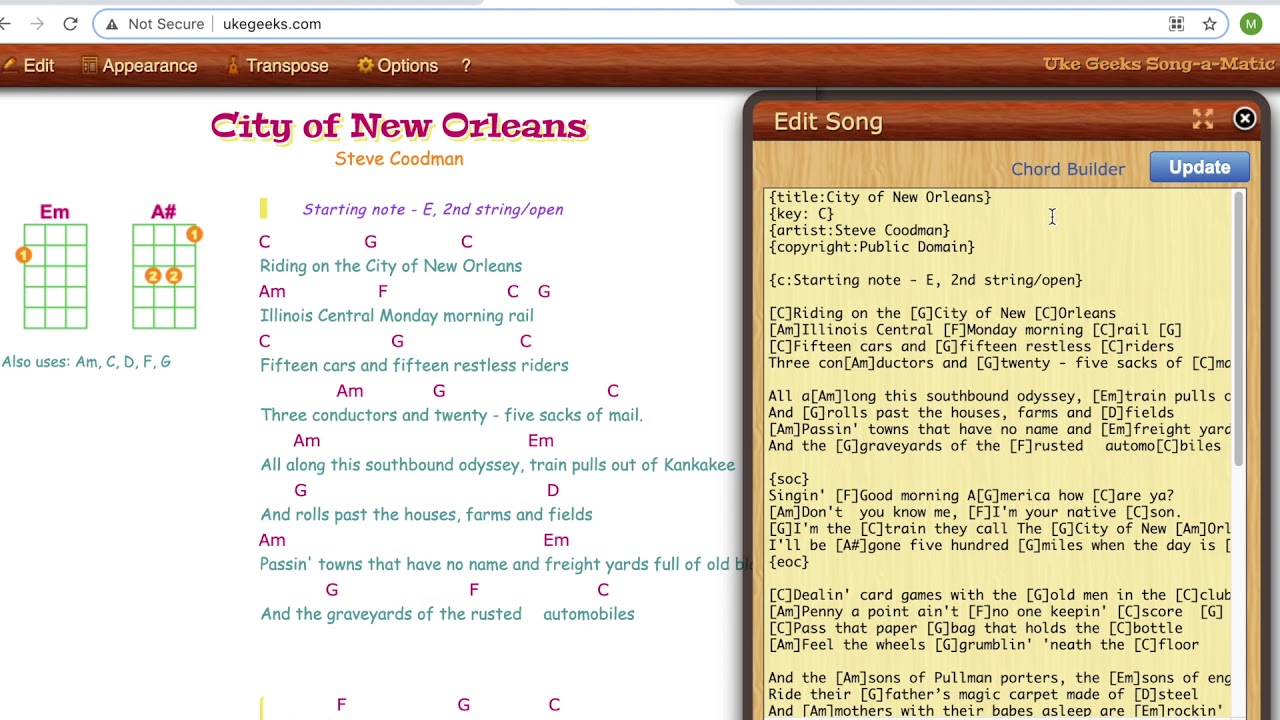 KU ChordPro Tutorial