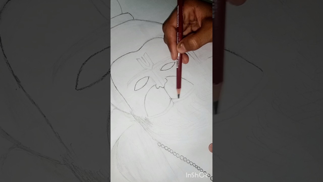 How to draw hanuman ji
