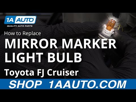 How To Replace Mirror Marker Light Bulb 07 14 Toyota Fj Cruiser