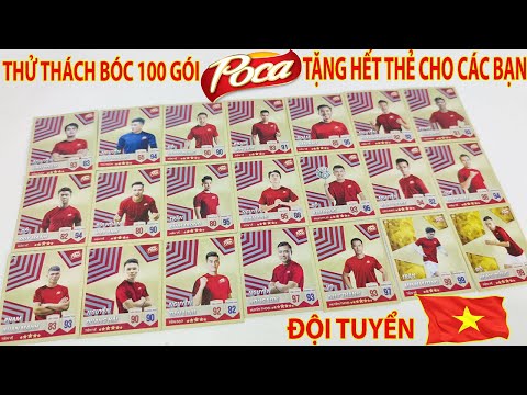 Video Thử Bóc 100 Gói Bánh Poca Match Attax Săn Thẻ Cầu Thủ... - youtube