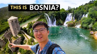 THE BOSNIAN AND HEZERGOVINAN 🇧🇦 COUNTRYSIDE - KRAVICE WATERFALLS + THE ANCIENT TOWN OF POCITELJ!