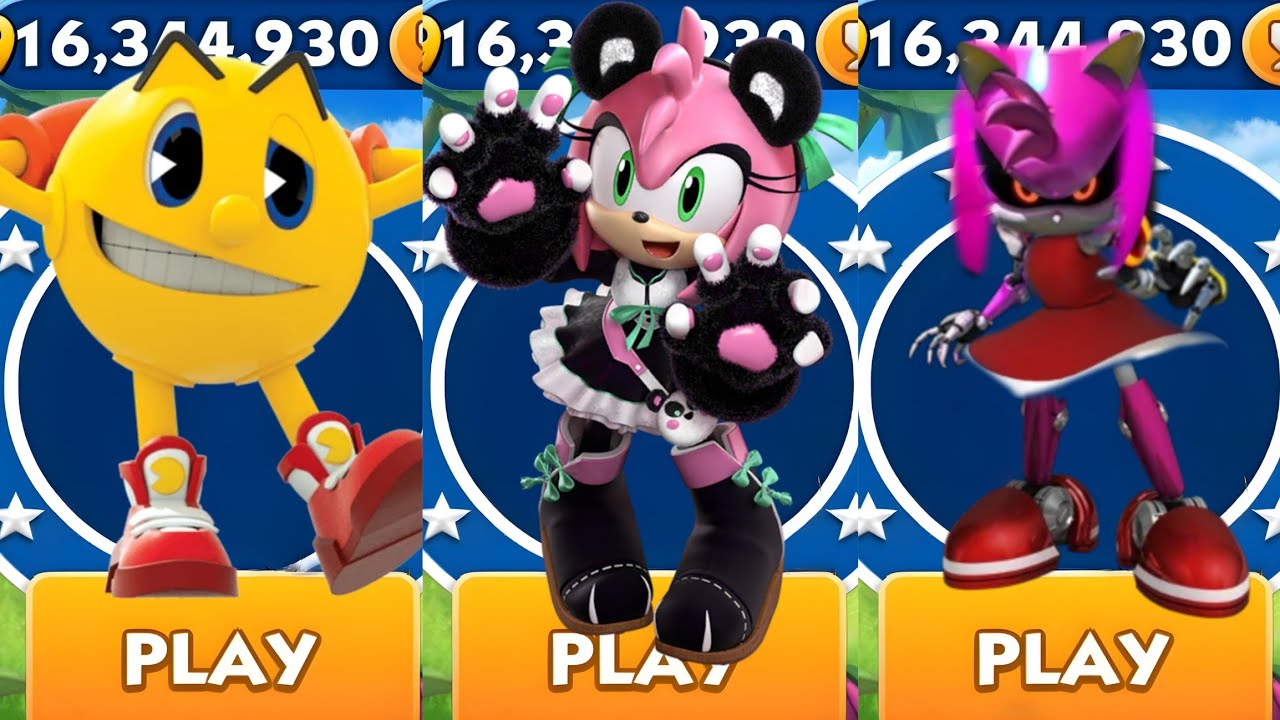 sonic-dash-pacman-vs-panda-amy-vs-rusty-rose-all-characters