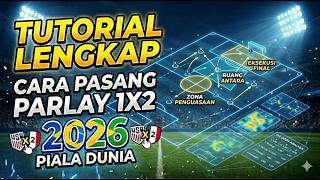 PANDUAN CARA PASANG 1X2 PIALA DUNIA 2026 | TUTORIAL CARA PASANG TARUHAN BOLA | PEMULA WAJIB NONTON!!
