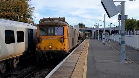 Two class 73s running RHTT at Streatham Common and Wimbledon. 09/10/22.