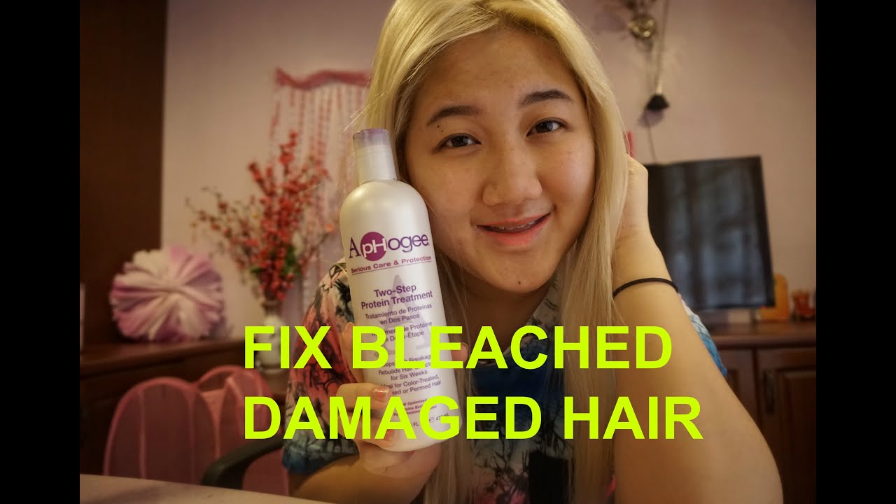 How To Fix Damaged Bleach Hair Aphogee 2 Step Protein Treatment