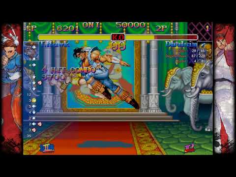 HSF2 : S Hawk vs Dhalsim stun into 100 % bnb combo