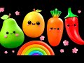 BABY FRUIT DANCING In the Spring 🌷🌷🌷 SENSORY VIDEO 🌈💐🌹🌼
