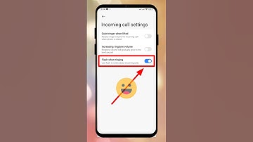How To Enable or Disable call flash light in Redmi #shorts