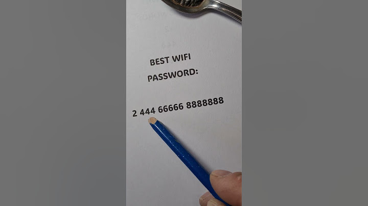 best wifi password