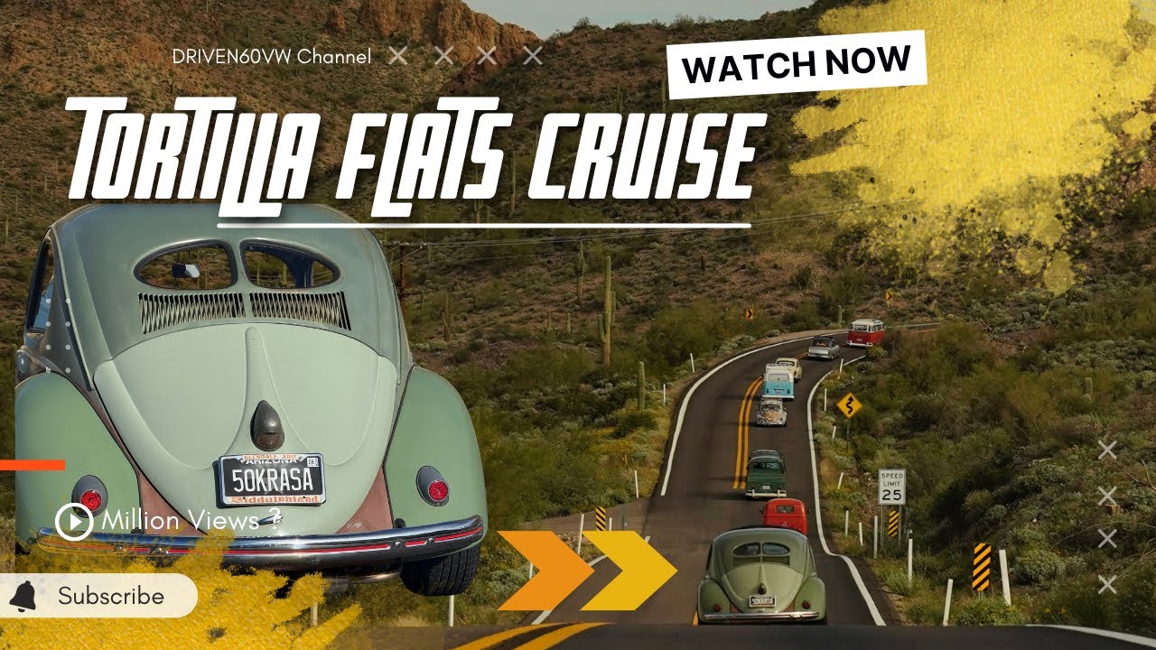 Vintage Volkswagen Cruise to Tortilla Flat | Split Window Beetles Barn Door Buses & Air-Cooled Vibes