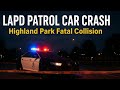Skateboarder Killed by LAPD Patrol Car #police #bodycam #cops #lapd 