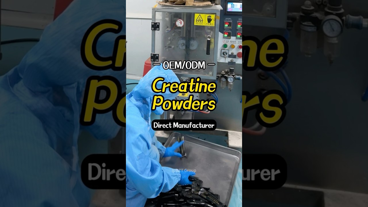 Creatine powder drink manufacturing. GMP/ FDA/ HACCP/ ISO9001/ ISO22000/ HALAL certified