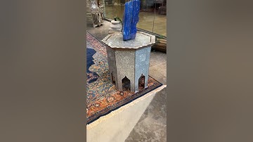 ENCHANTED MOTHER OF PEARL GARDEN SIDE TABLE