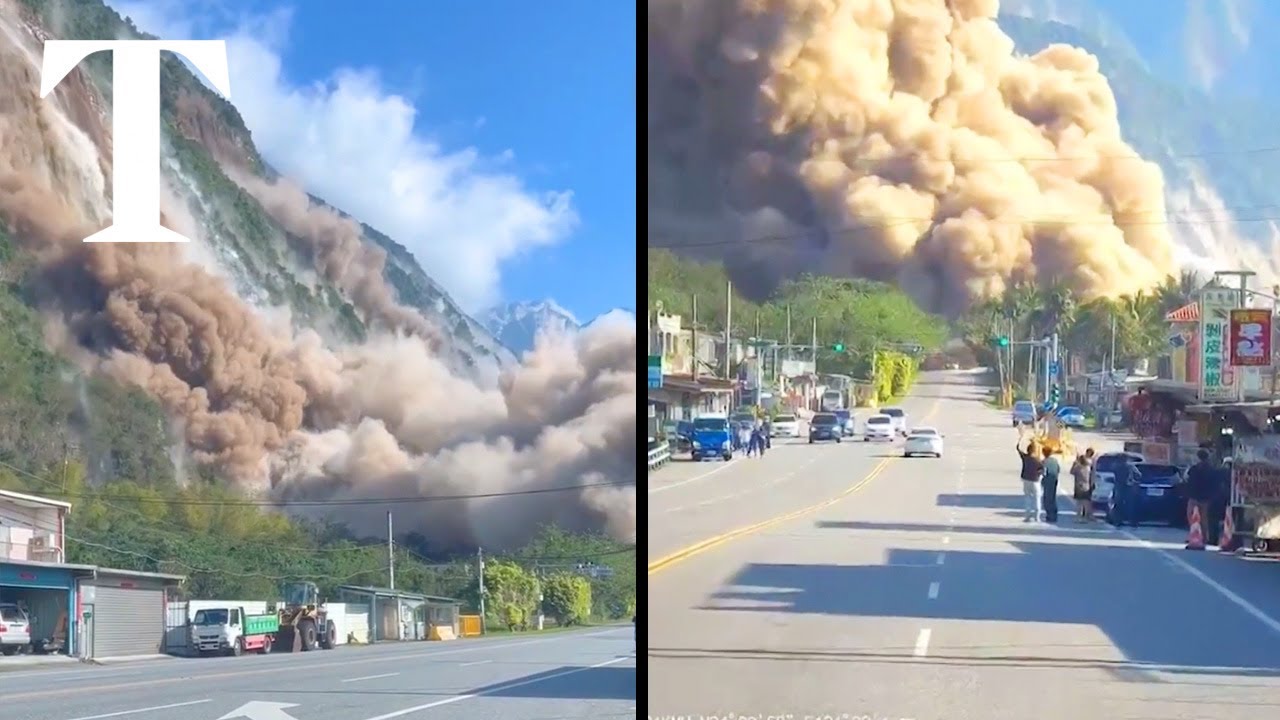 Taiwan earthquake triggers major landslides