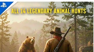 All legendary animal hunting in Red dead redemption 2