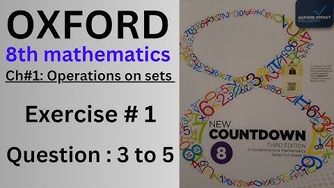 Exercise # 1 || question 3 to 5 || new countdown third edition class 8