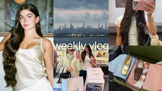 Weekly Vlog hair oiling routine shopping haul chit chats on set with EP and more