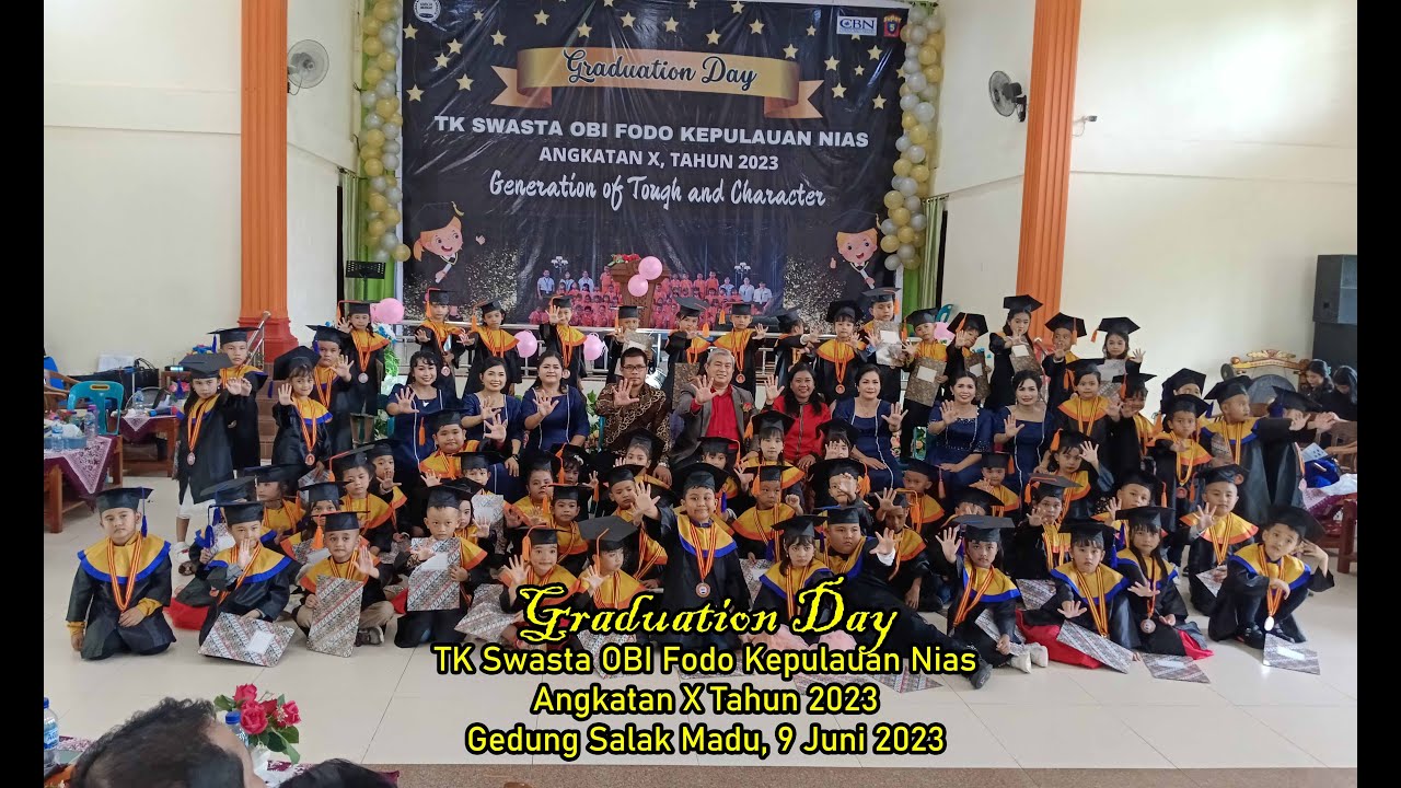 Graduation Obi Graduation Day TK Swasta OBI Fodo Kepulauan Nias Angkatan X Tahun 2023 ...