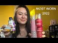 2022 Most Worn (perfumes, body mists, body creams)