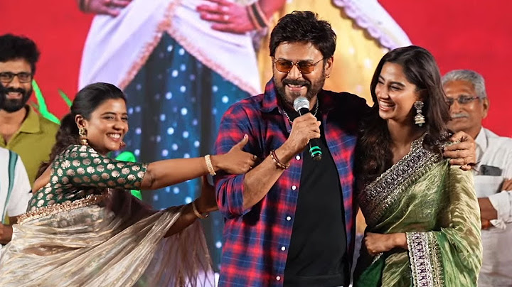 Venkatesh Super Fun With Meenakshi and Aishwarya Rajesh @ #SankranthikiVasthunam Trailer Launch
