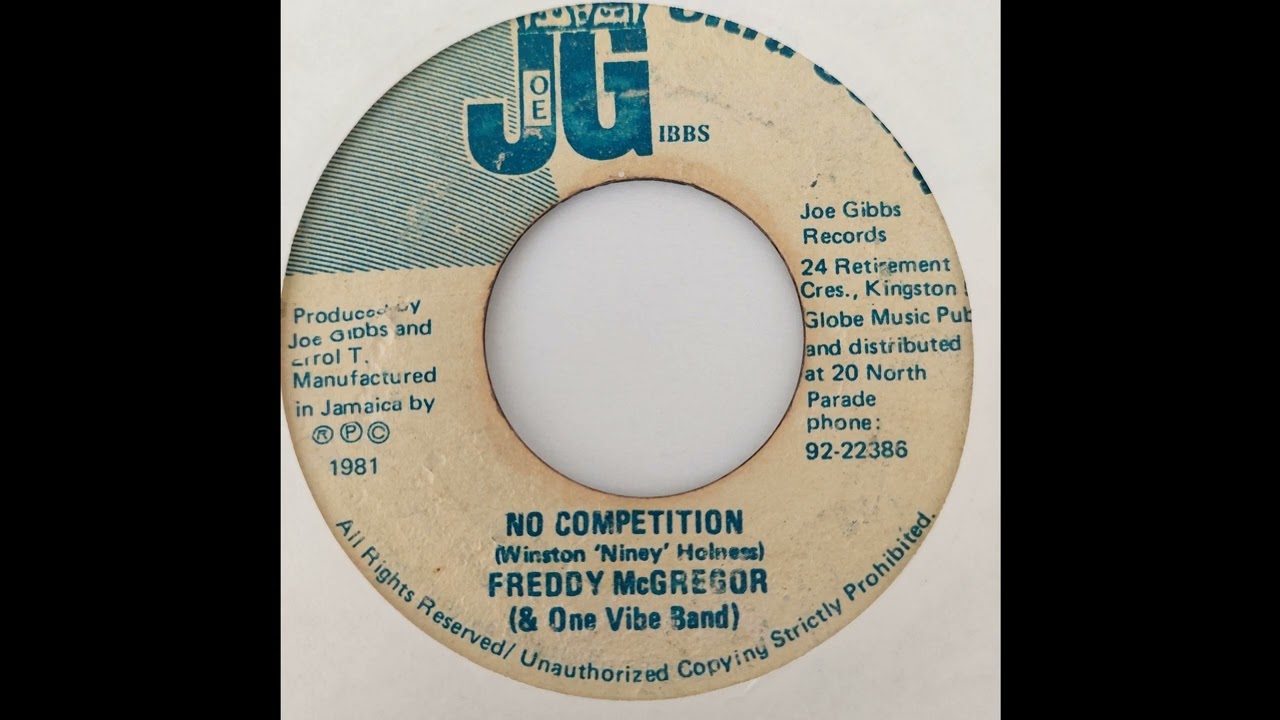 Freddie McGregor - No Competition - Joe Gibbs Ultra Sound 7inch