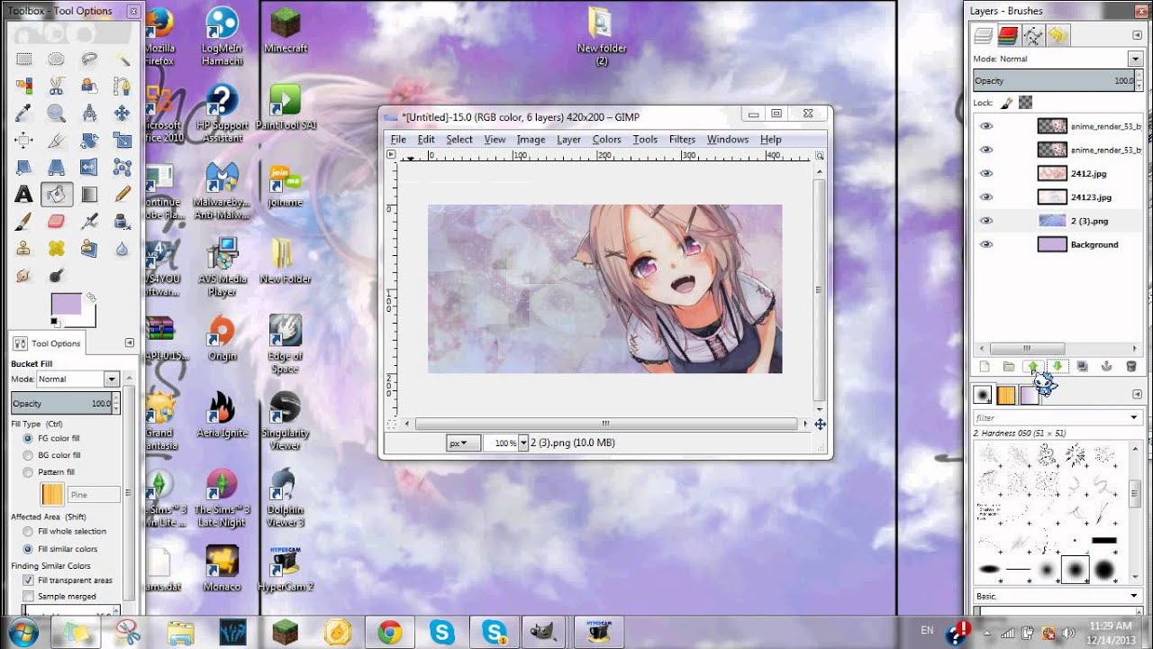 How to make a signature in gimp - YouTube