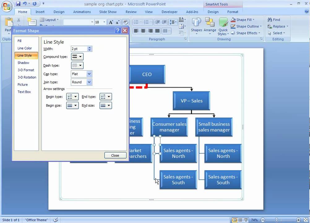 Smartart Organization Chart Excel