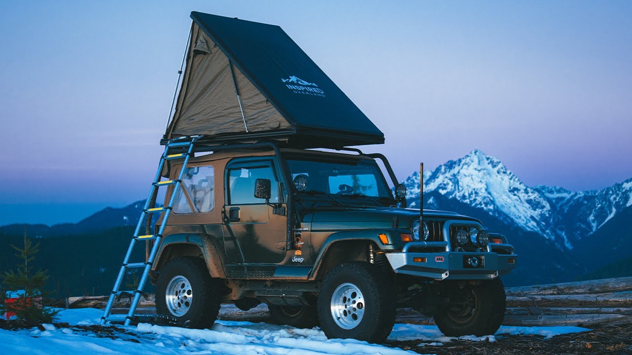Jeep Wrangler TJ Off-Road Driving & Camping in Inspired Overland RTT [4WD Adventure ASMR]