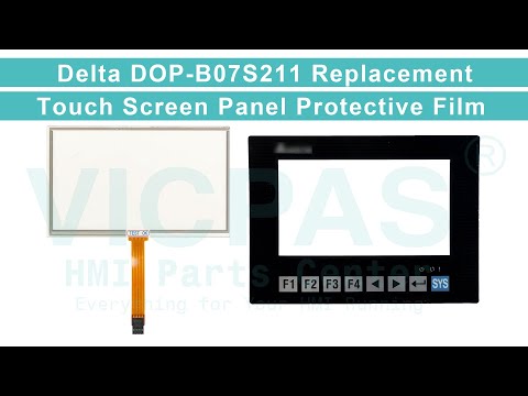 DOP-B07S211 Delta HMI Touch Glass Membrane Keyboard