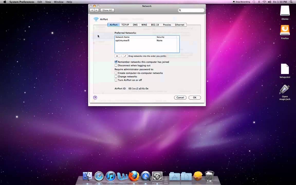 Self assigned ip address fix mac