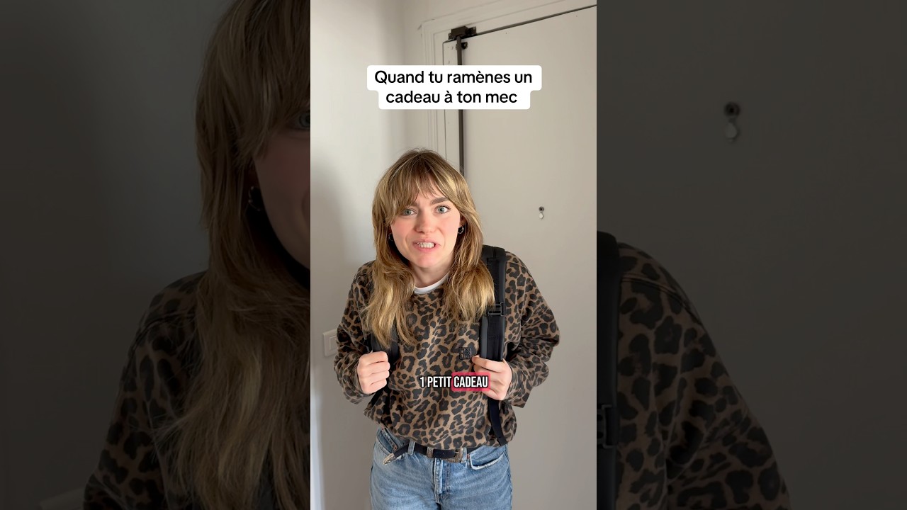 Quand tu ramènes un petit cadeau à ton mec 