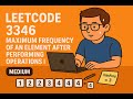 LeetCode 3346 | Maximum Frequency of an Element After Performing Operations I [medium]
