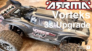 Arrma Vorteks 3s upgrade and test #rccar #arrma #brushlessmotor