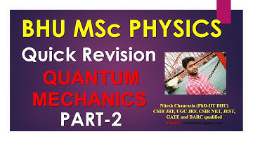 BHU MSc Physics 2020 Revision