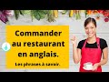 Commander au restaurant en anglais cours danglais dbutant