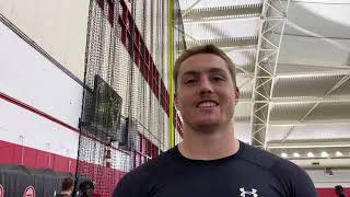 Badgers TE Tucker Ashcraft on first TD, blocking ability, and more