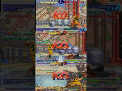 SFA2 Rolento Combo Comparison #streetfighteralpha #SFA2 #ストリートファイター
