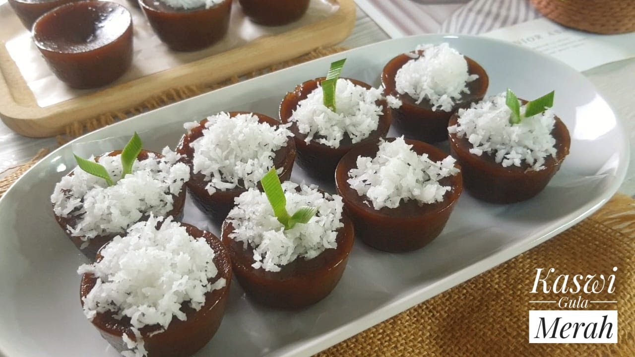 Kuih Kaswi Gula Merah Lembut, Kenyal dan Tak Manis Sangat