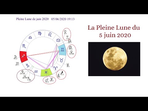 Vidéo: Pleine Lune en juin 2020