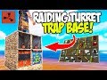 Raiding Insanely Rich AUTO-TURRET Trap Base! - Rust Solo Survival