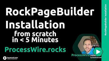 RockPageBuilder Installation - Drag and Drop Page Builder for ProcessWire