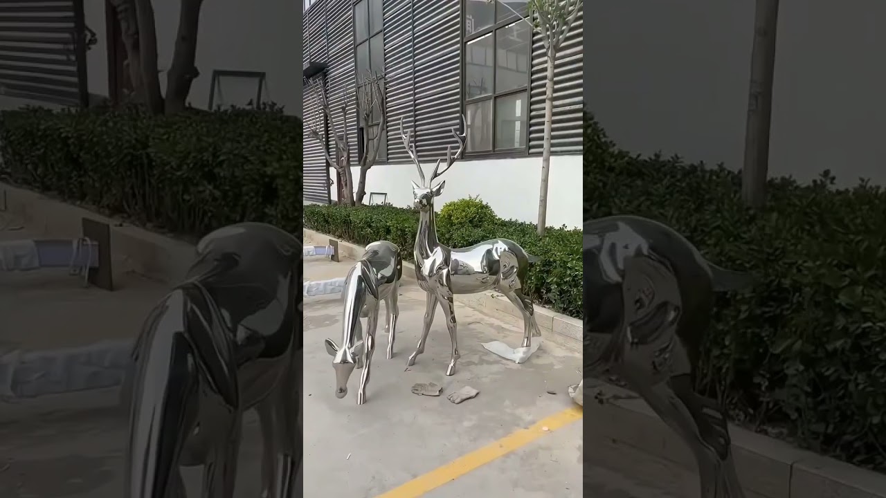 The stunning Stainless Steel sculpture.Contact me, help you customize. 