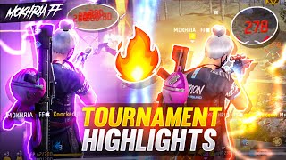 TOURNAMENT HIGHLIGHTS 🏆 FREE FIRE INDIA 🇮🇳 1 VS 4 CLUTCH 🔥 MOKHRIA FF 👑