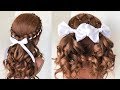 🌿 2 КРАСИВЫЕ Прически на 1 СЕНТЯБРЯ с Бантами🌿 2 HAIRSTYLES FOR SCHOOL ©LOZNITSA