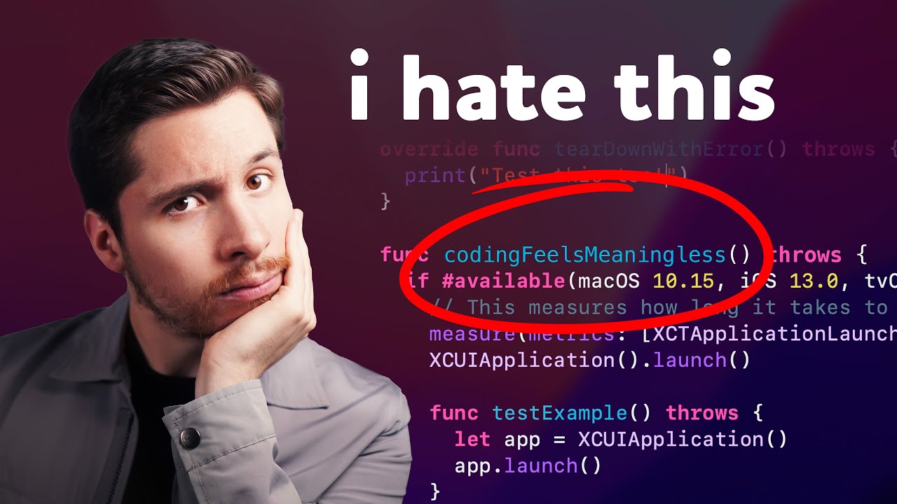 Coding Won't Make You Happy - YouTube