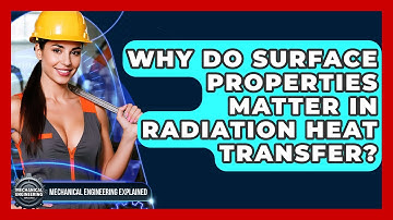 Why Do Surface Properties Matter In Radiation Heat Transfer? - Mechanical Engineering Explained